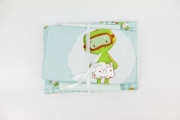 Jersey Sparpaket Fröschlein Panel ca. 60 cm, Kombistoff & Bündchen